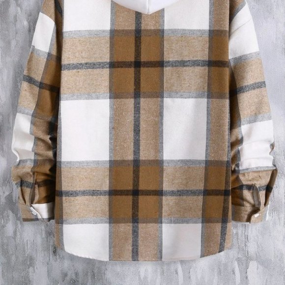 Brown Mens Shirt Jacket - Picture 4 of 7